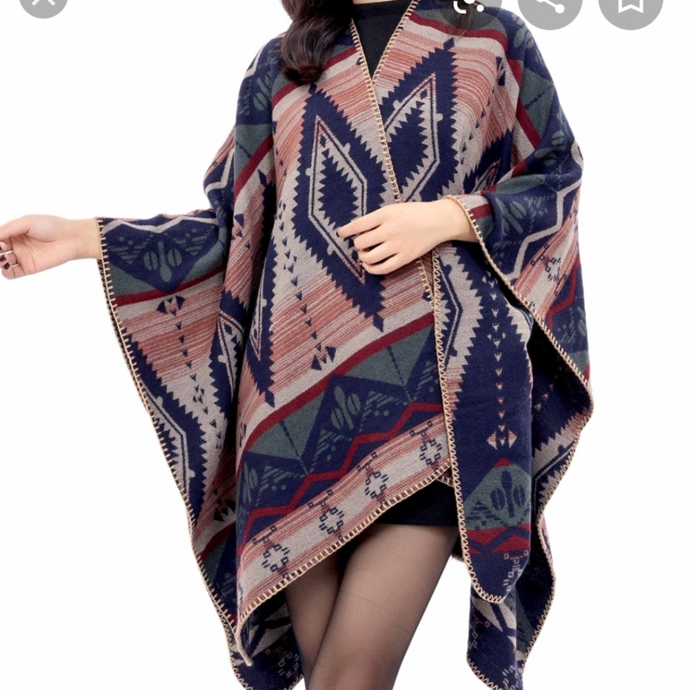 Kollie More Navy Geometric Wrap